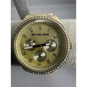 Michael Kors MK-5281 Ladies‎ MOP Watch New Battery 37MM 7" C94